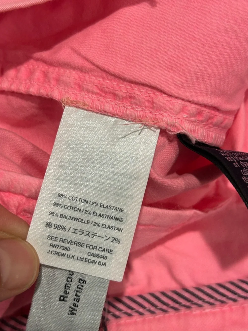 J. Crew Chino Shorts 4 inch in Bubble Gum Pink Women's Size 12